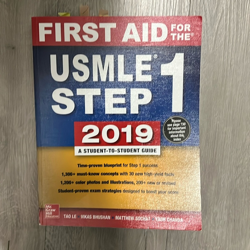 First Aid Usmle Step 1 Study Book